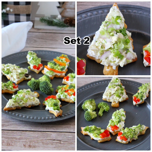 Christmas Veggie Pizza Cutouts Set 2 of 5