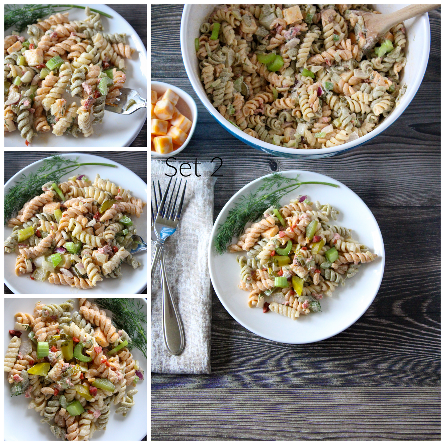 Crunchy Dill Pickle Pasta Salad Set 2 of 5