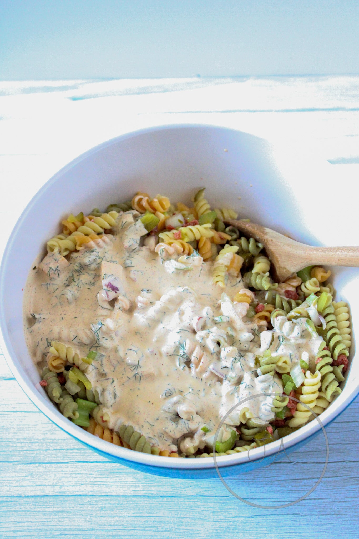 Crunchy Dill Pickle Pasta Salad Set 4 of 5