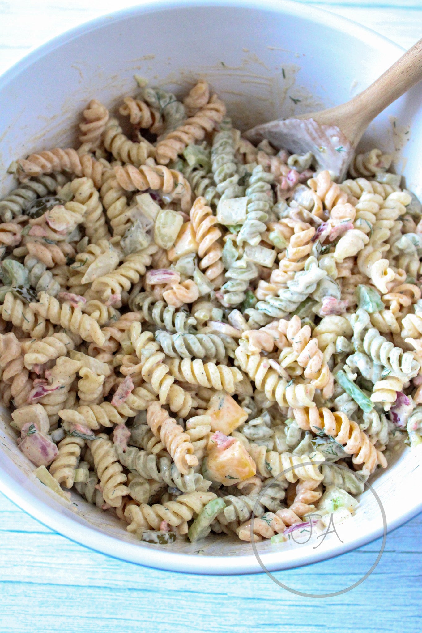 Crunchy Dill Pickle Pasta Salad Set 4 of 5