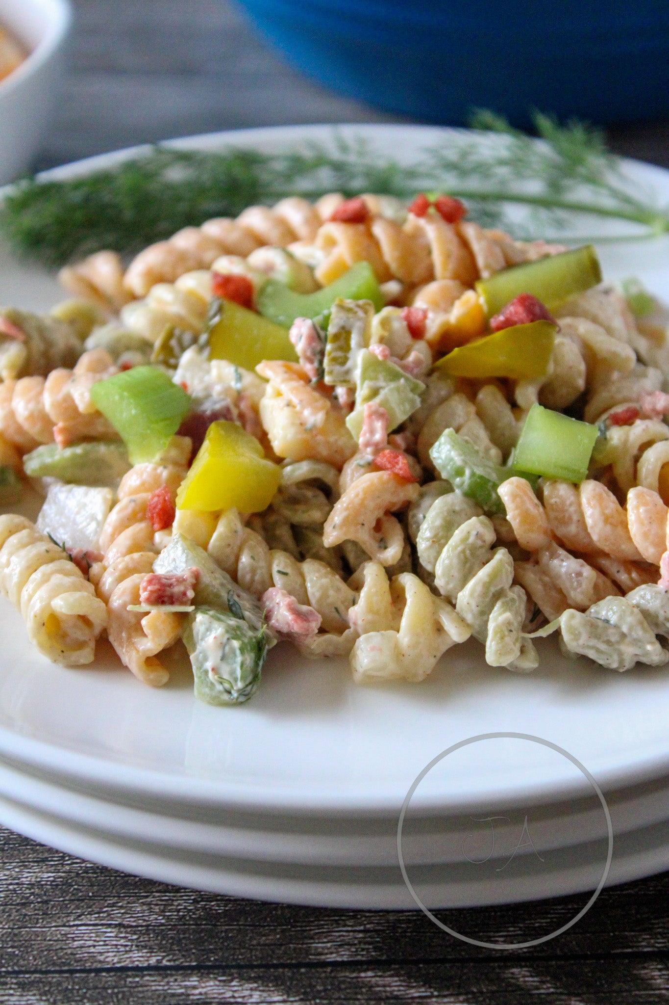 Crunchy Dill Pickle Pasta Salad Set 2 of 5