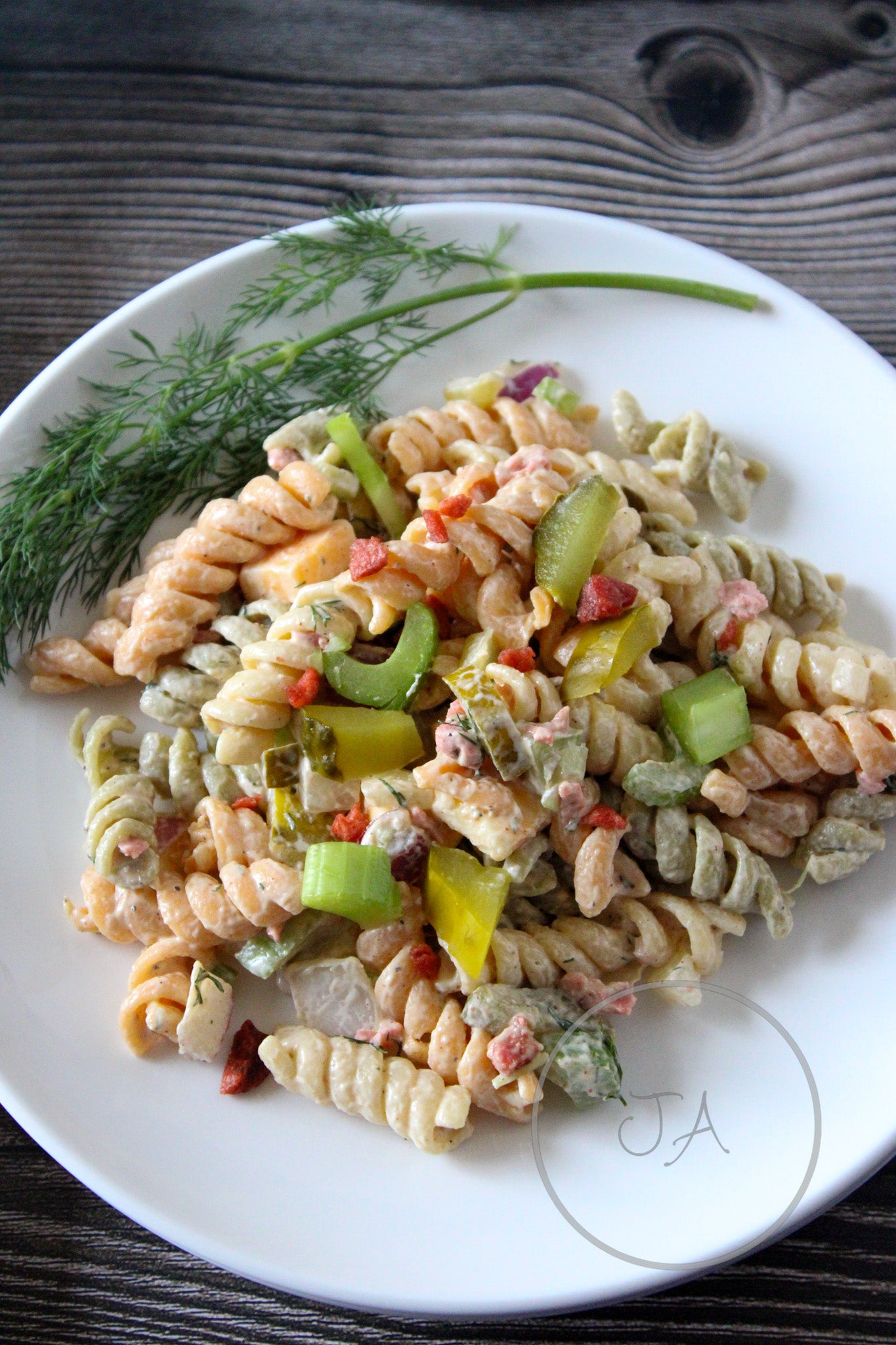 Crunchy Dill Pickle Pasta Salad Set 2 of 5