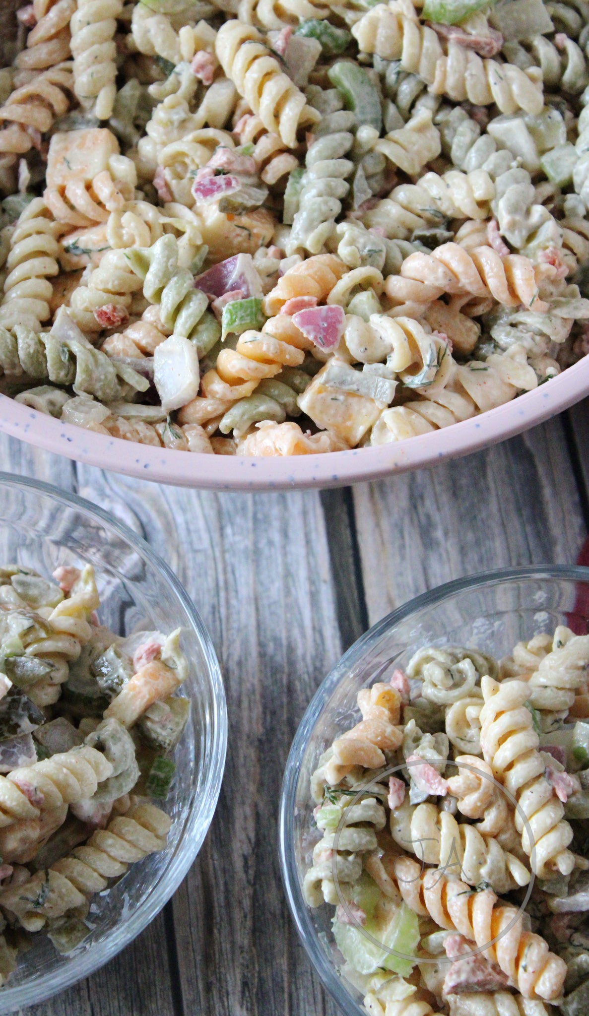 Crunchy Dill Pickle Pasta Salad Set 3 of 5