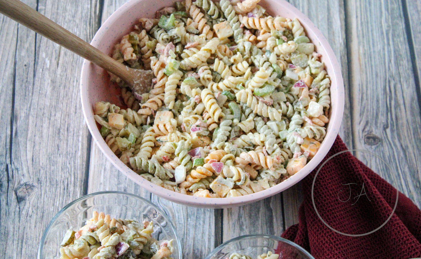 Crunchy Dill Pickle Pasta Salad Set 3 of 5