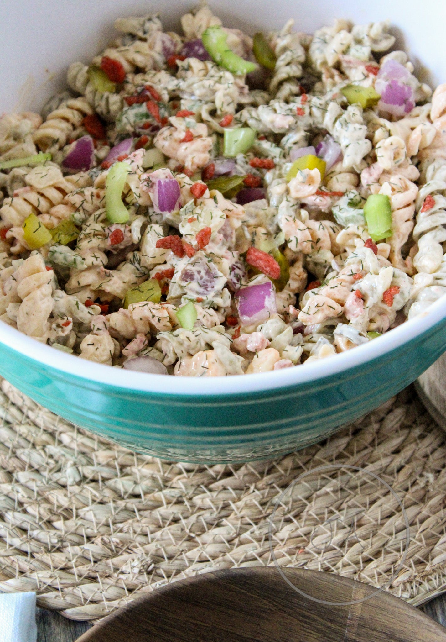 Crunchy Dill Pickle Pasta Salad Set 4 of 5