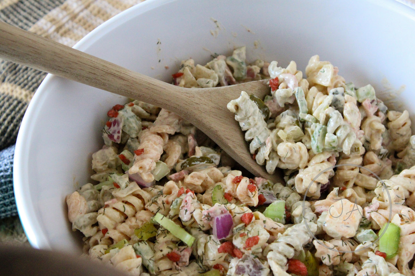 Crunchy Dill Pickle Pasta Salad Set 4 of 5