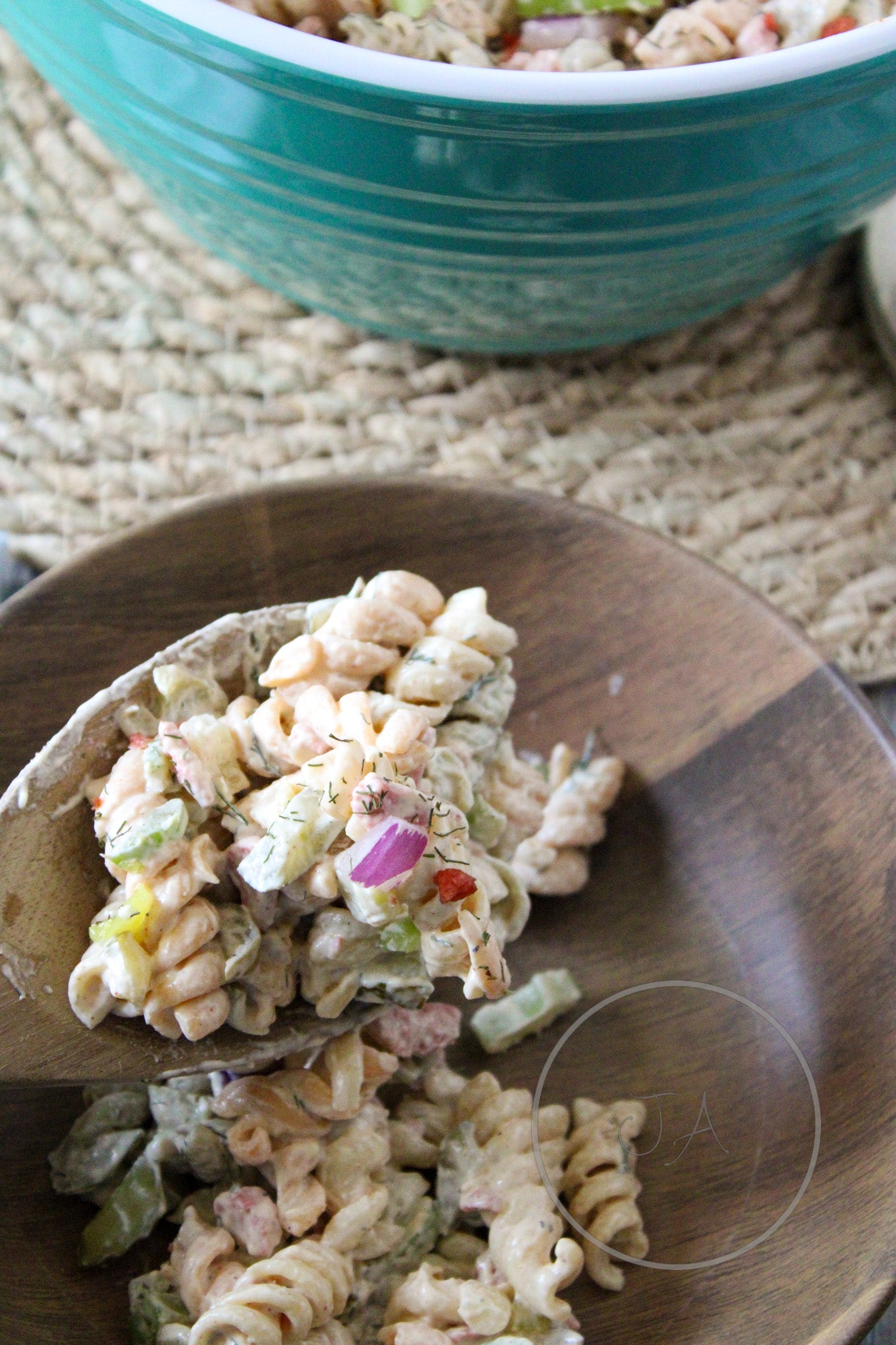 Crunchy Dill Pickle Pasta Salad Set 4 of 5