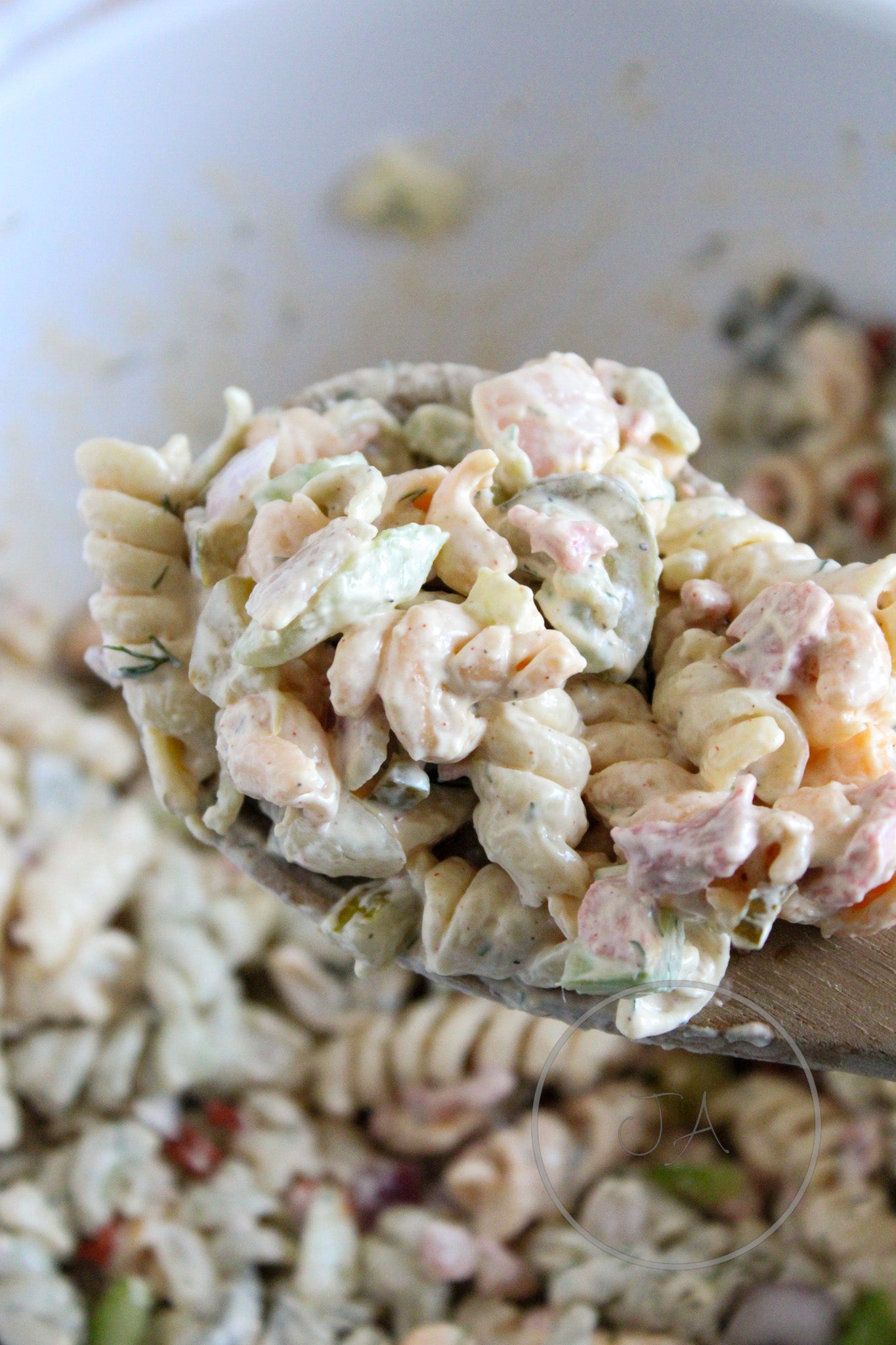 Crunchy Dill Pickle Pasta Salad Set 4 of 5