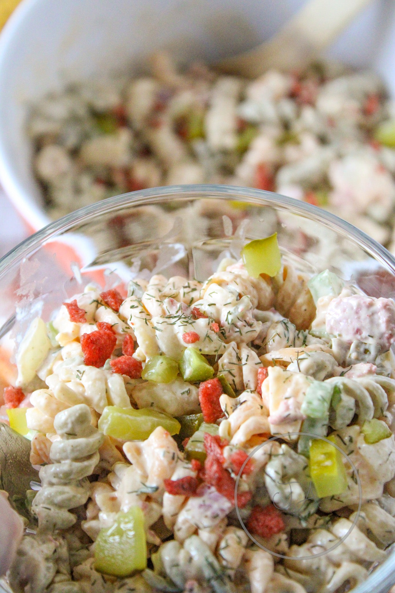 Crunchy Dill Pickle Pasta Salad Set 5 of 5