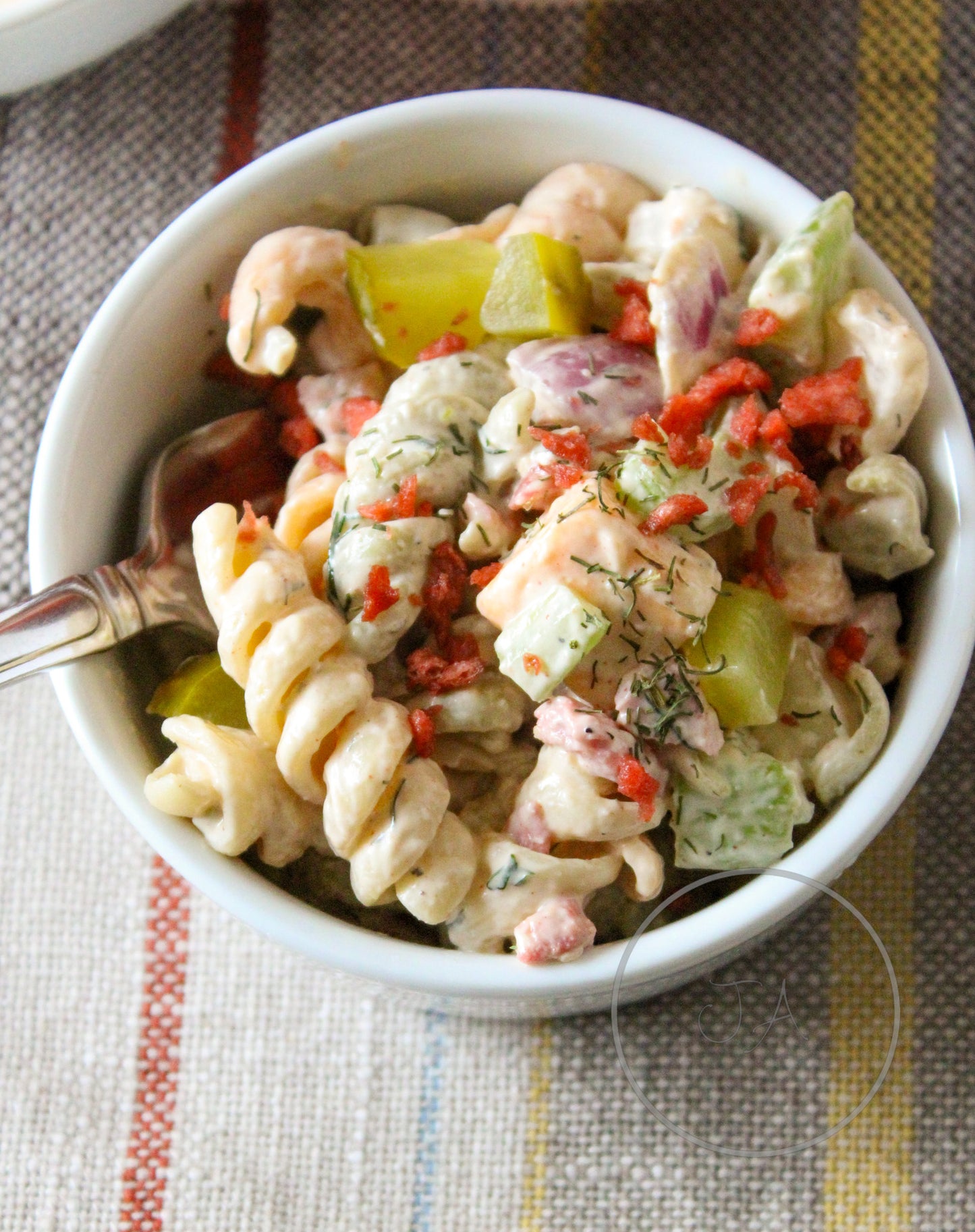 Crunchy Dill Pickle Pasta Salad Set 5 of 5