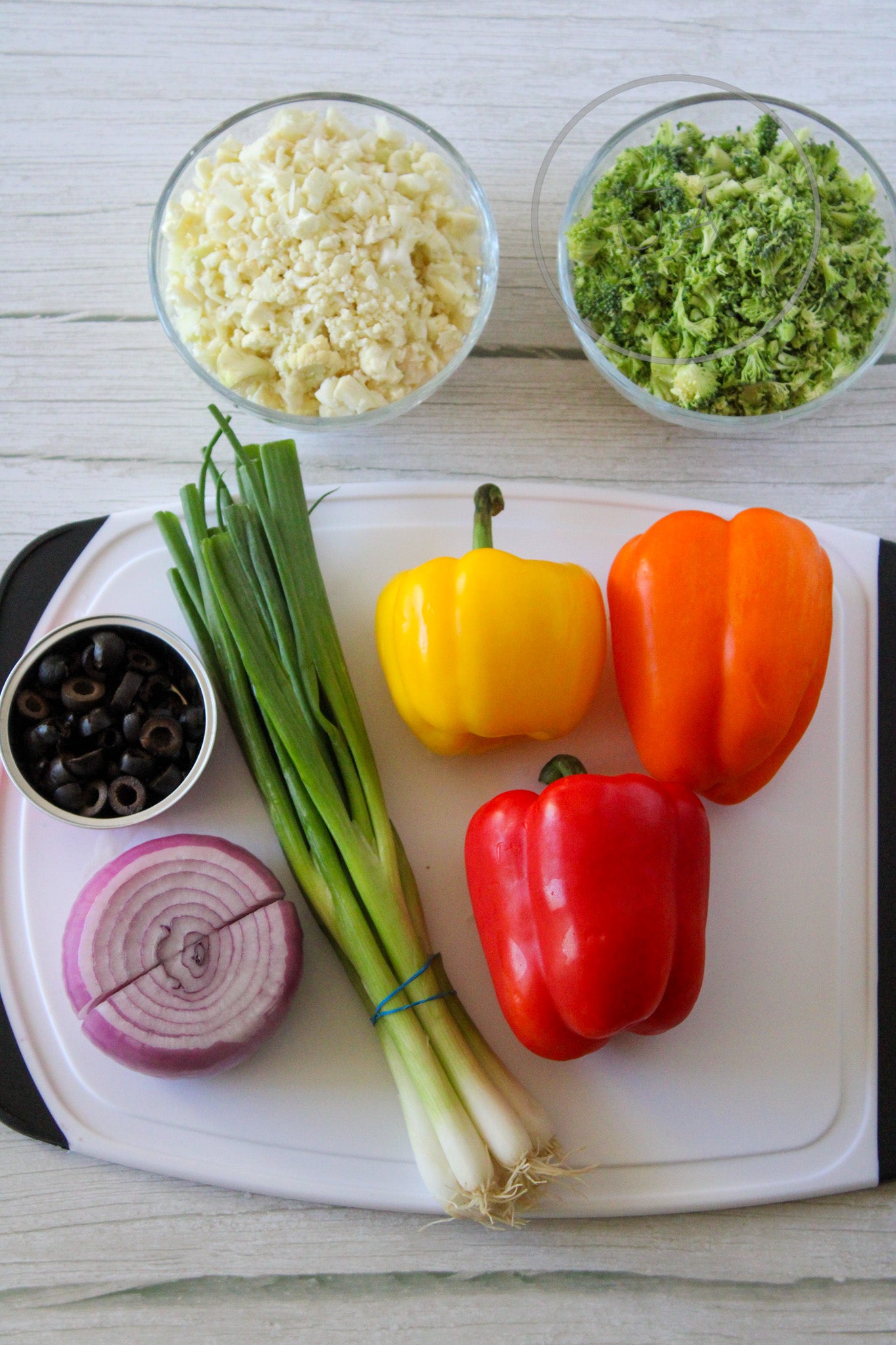 Christmas Veggie Pizza Cutouts Set 5 of 5