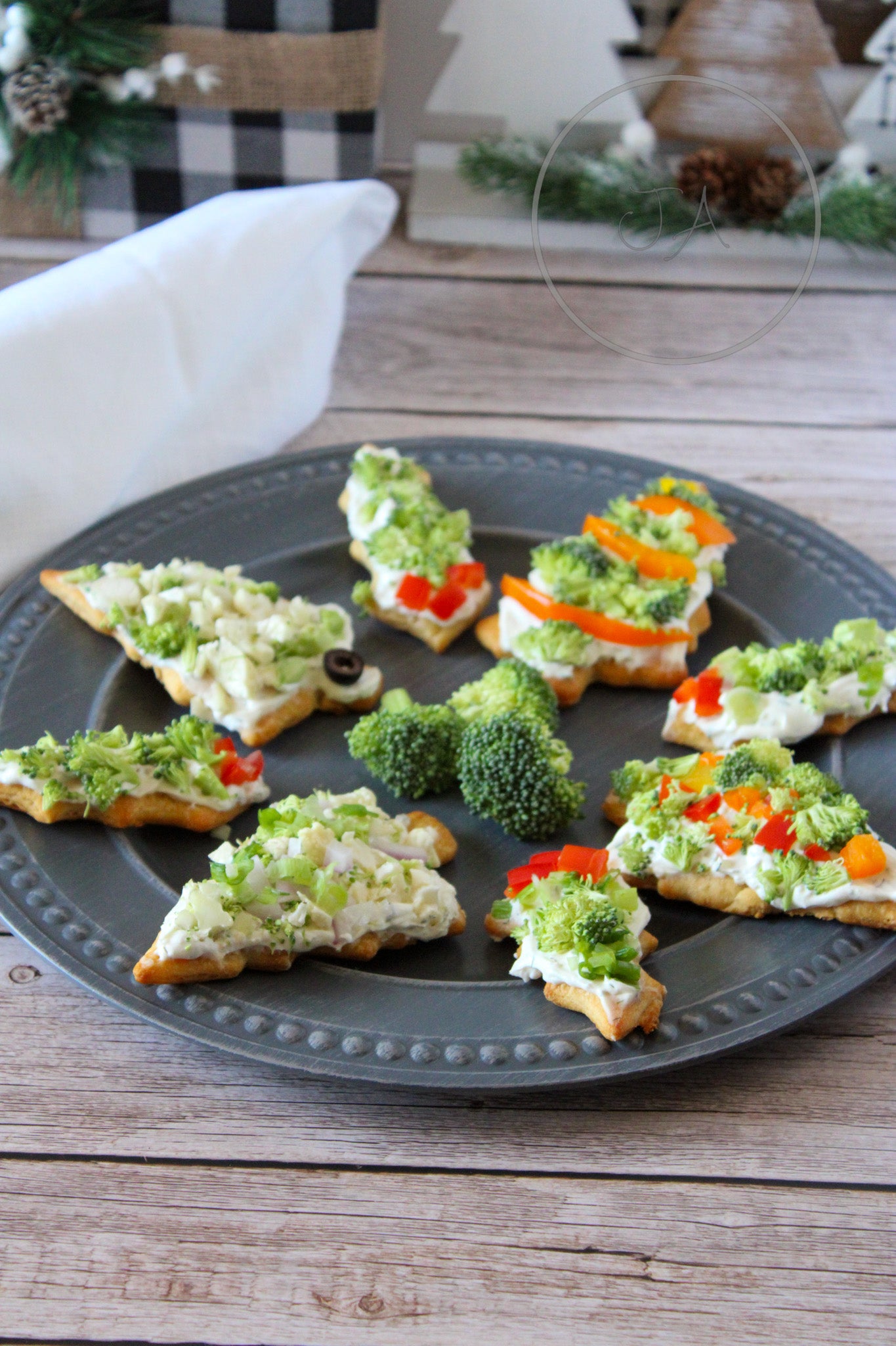 Christmas Veggie Pizza Cutouts Set 2 of 5