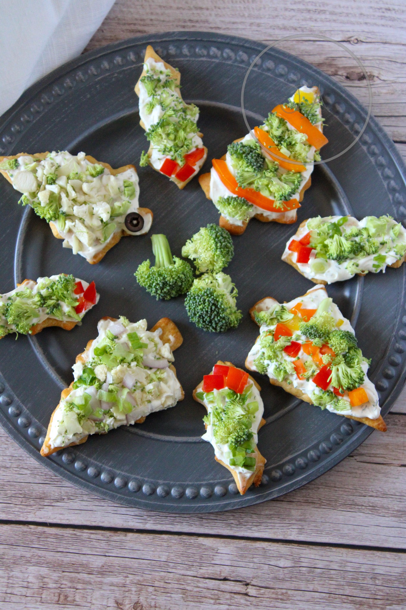 Christmas Veggie Pizza Cutouts Set 2 of 5